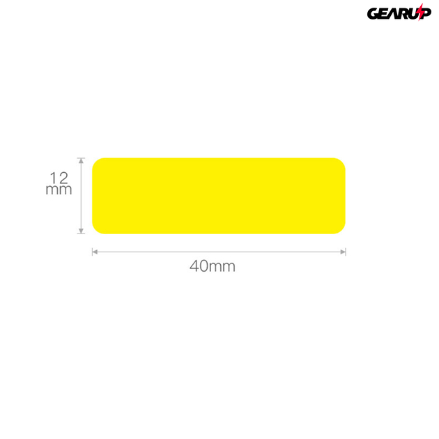 Niimbot termál címke 12x40 mm, 160 db (sárga)