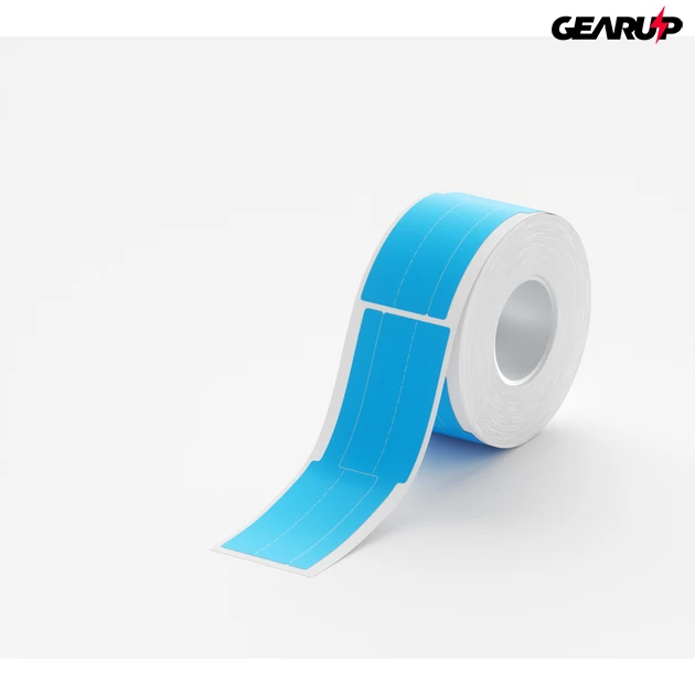 Kép 1/2 - Niimbot termál címke 25x38+38 mm, 200 db (kék, kábel)