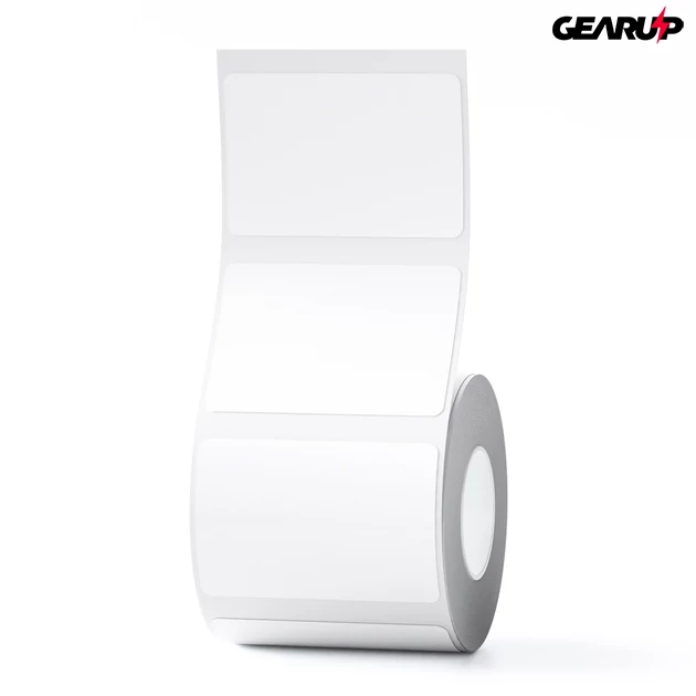 Kép 1/2 - Niimbot termál címke 40x30 mm, 230 db (fehér, erős ragasztó)