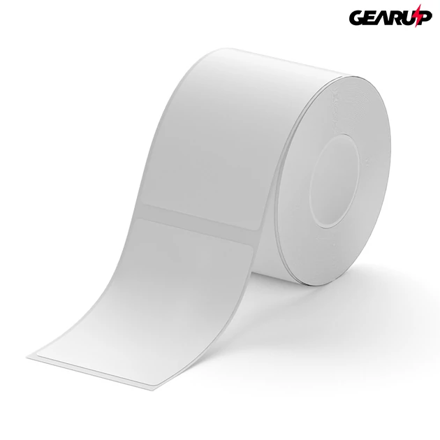 Kép 1/2 - Niimbot termál címke 40x60 mm, 125 db (fehér, leszedhető)