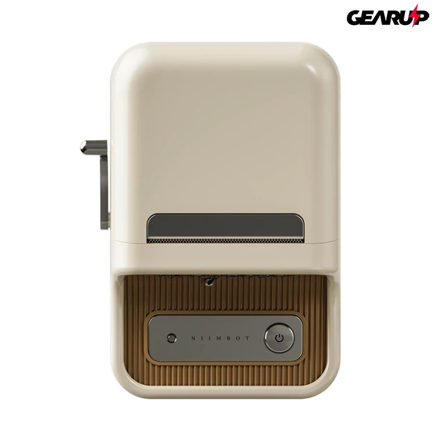 Kép 1/6 - Niimbot B21 Pro hordozható bluetooth címkenyomtató, 300 DPI, 20-50mm-es címkékhez (krémfehér)