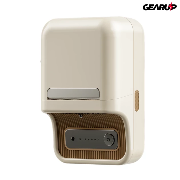Kép 3/6 - Niimbot B21 Pro hordozható bluetooth címkenyomtató, 300 DPI, 20-50mm-es címkékhez (krémfehér)