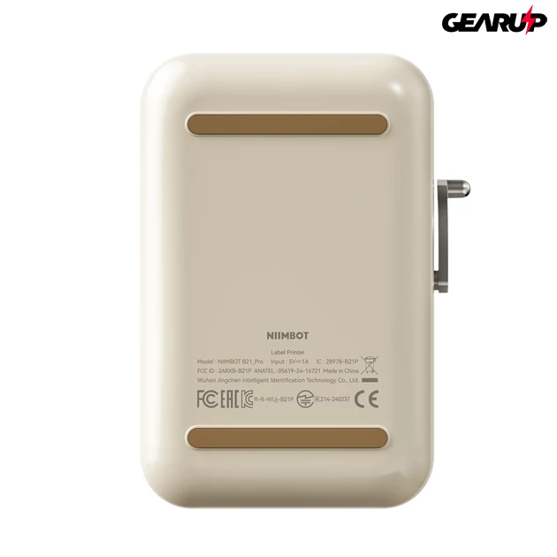 Kép 6/6 - Niimbot B21 Pro hordozható bluetooth címkenyomtató, 300 DPI, 20-50mm-es címkékhez (krémfehér)