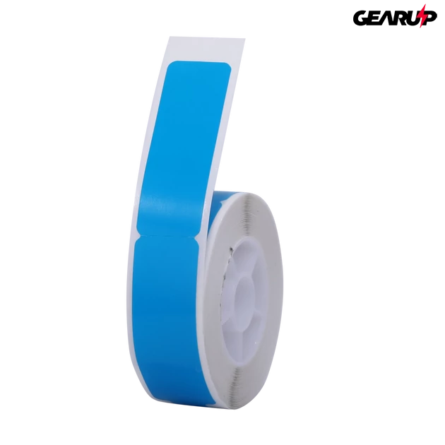 Kép 1/2 - Niimbot termál címke 12.5x74+35 mm, 60 db (kék, kábel)