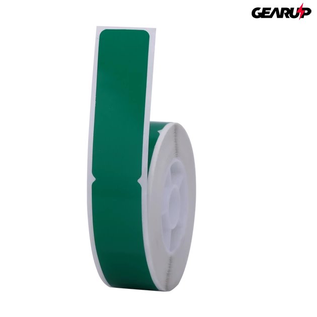 Kép 1/2 - Niimbot termál címke 12.5x74+35 mm, 65 db (zöld, kábel)