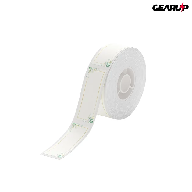 Kép 1/2 - Niimbot termál címke 12x30 mm, 200 db (virágos)