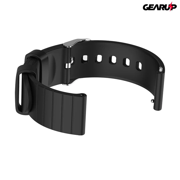 Kép 6/7 - BlitzWolf® BW-HL1T: aktivitásmérő okosóra hőmérséklet és pulzusmérővel - Fekete