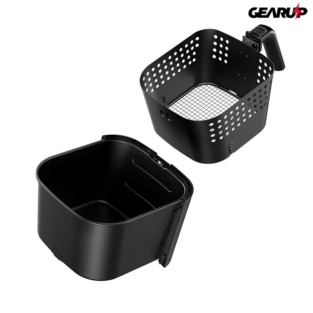 Kép 3/6 - BlitzWolf® BW-AF1: olaj nélküli forró levegős okos fritőz digitális kijelzővel 1800W 6 l kapacitással