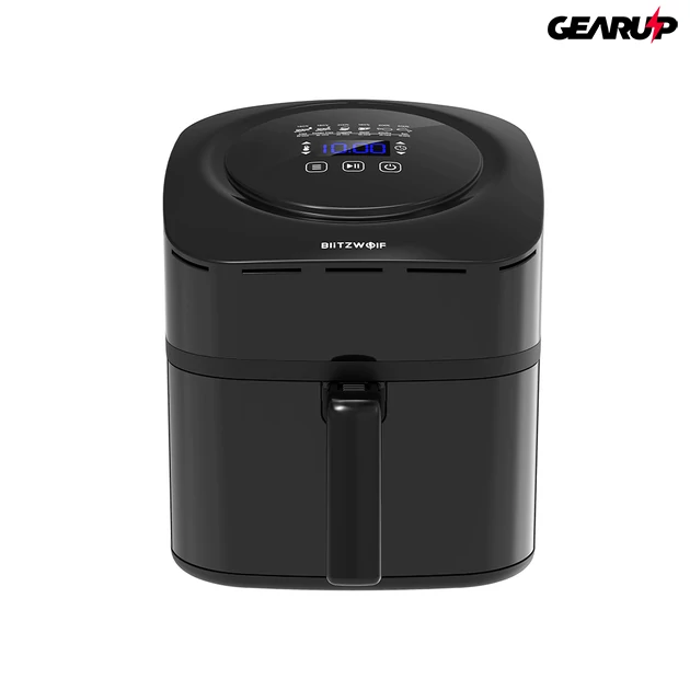 Kép 1/6 - BlitzWolf® BW-AF1: olaj nélküli forró levegős okos fritőz digitális kijelzővel 1800W, 6 l kapacitással