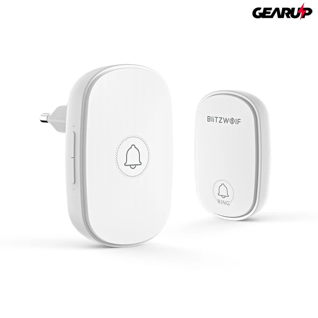 Kép 6/6 - BlitzWolf® BW-DB1: RF 433Mhz vezeték nélküli csengő