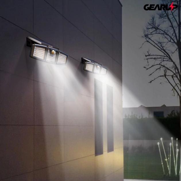 Kép 6/10 - BlitzWolf® BW-OLT4: vízálló napelemes lámpa morgásérzékelővel ellátva (128 LED)