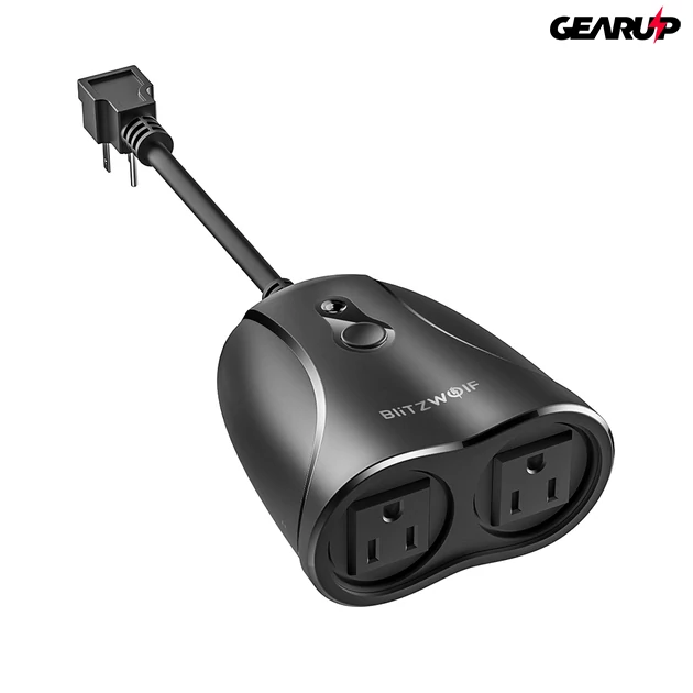 Kép 4/8 - BlitzWolf® BW-SHP14: vízálló internetről távvezérelhető okos elosztó