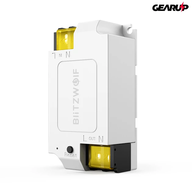 Kép 1/8 - BlitzWolf® BW-SS1: wifis, internetről távvezérelhető kapcsoló relé (3300W, 15A) 1