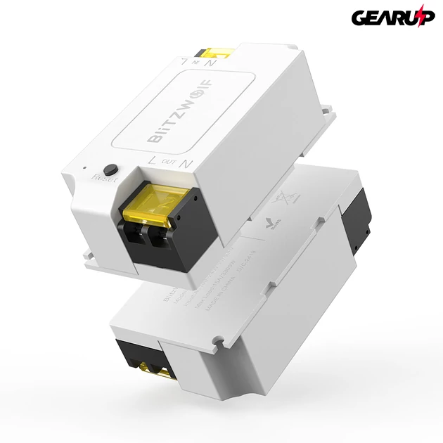 Kép 2/8 - BlitzWolf® BW-SS1: wifis internetről távvezérelhető kapcsoló relé (3300W / 15A)