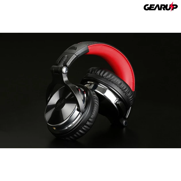 Kép 4/5 - OneOdio Studio Pro 10 vezetékes stúdió minőségű DJ fejhallgató - Hi-Res Audio - Piros