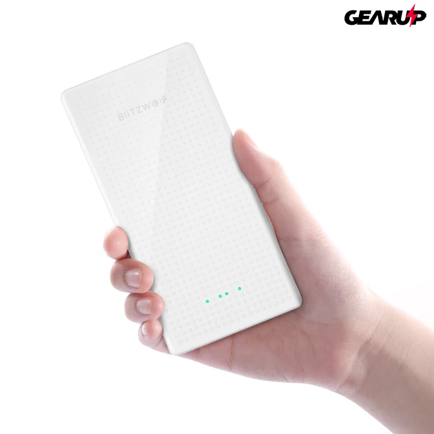 Kép 5/6 - BlitzWolf® BW-P7: hordozható külső akkumulátor / vésztöltő / Power Bank - 5000mAh - Fehér