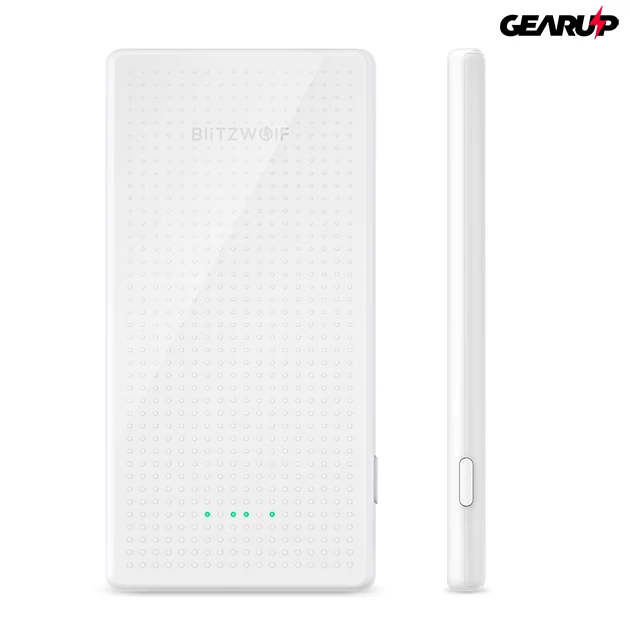 Kép 6/6 - BlitzWolf® BW-P7: hordozható külső akkumulátor / vésztöltő / Power Bank - 5000mAh - Fehér