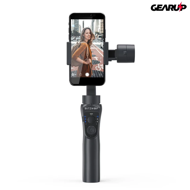 Kép 17/17 - BlitzWolf® BW-BS14: 3 tengelyes stabilizátor gimbal mobiltelefonhoz