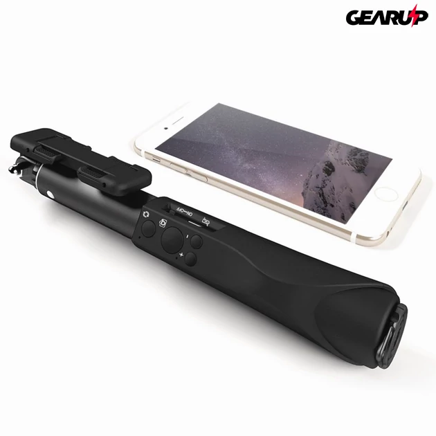 Kép 2/9 - BlitzWolf® BW-BS1: Bluetooth alumínium selfie bot 4 gombos vezérlővel