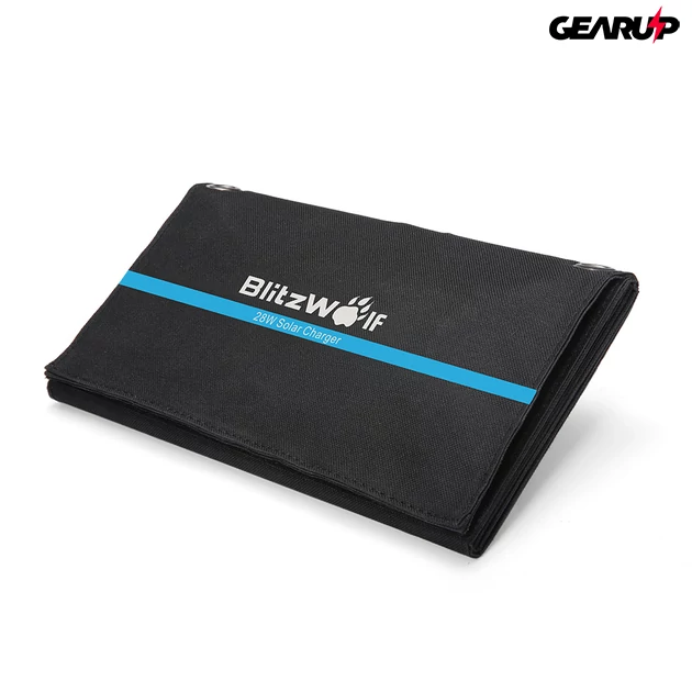 Kép 3/4 - BlitzWolf® BW-L3: hordozható napelemes töltő és mobiltelefon tok (28W)