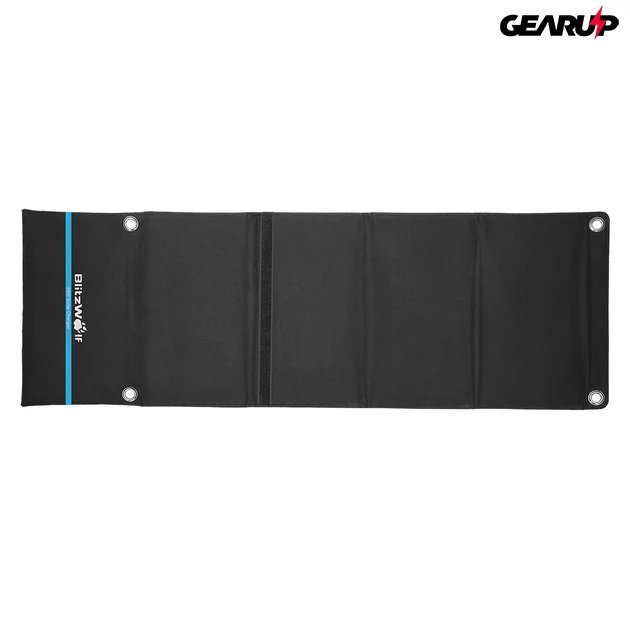 Kép 4/4 - BlitzWolf® BW-L3: hordozható napelemes töltő és mobiltelefon tok (28W)