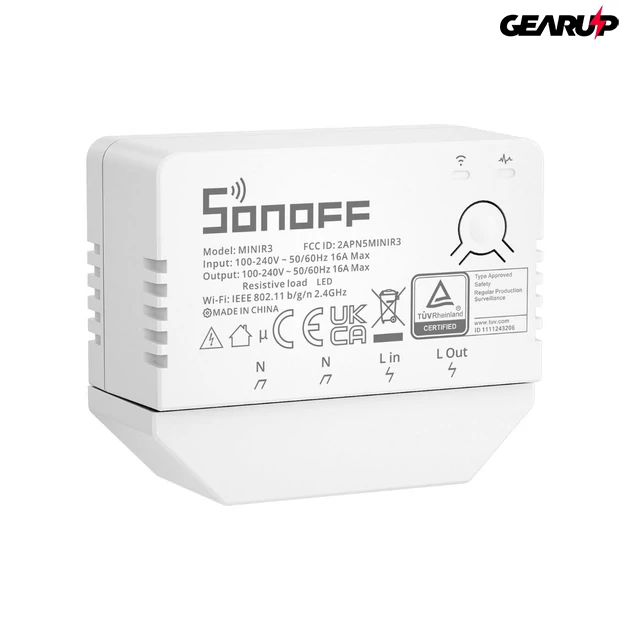Kép 1/4 - Sonoff Wi-fi MINI R3 Smart Switch, okos kapcsoló