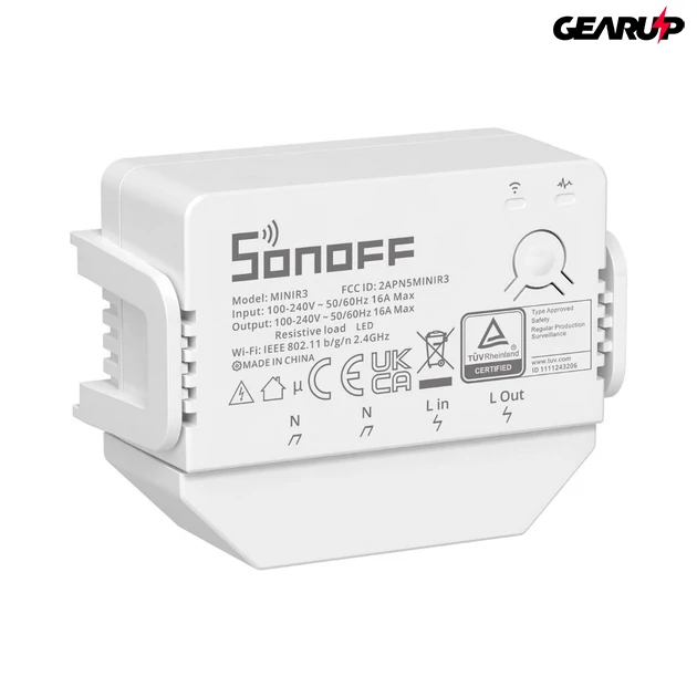 Kép 3/4 - Sonoff Wi-fi MINI R3 Smart Switch, okos kapcsoló