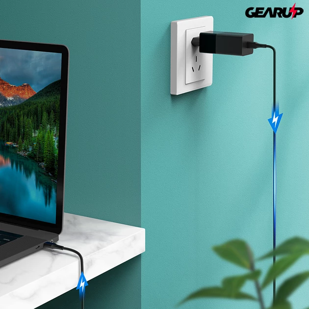 Kép 6/7 - BlitzWolf® BW-S17: 65W-os gyorstöltő adapter Type-C porttal