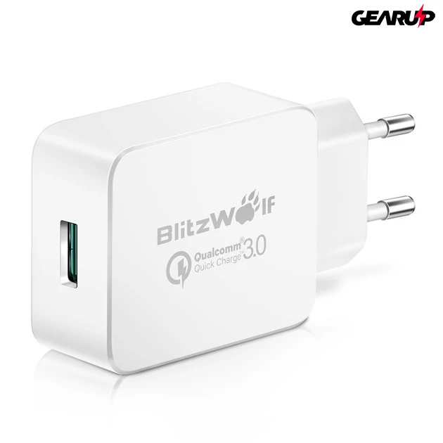 Kép 1/3 - BlitzWolf® BW-S5: USB hálózati gyorstöltő - 18W 1