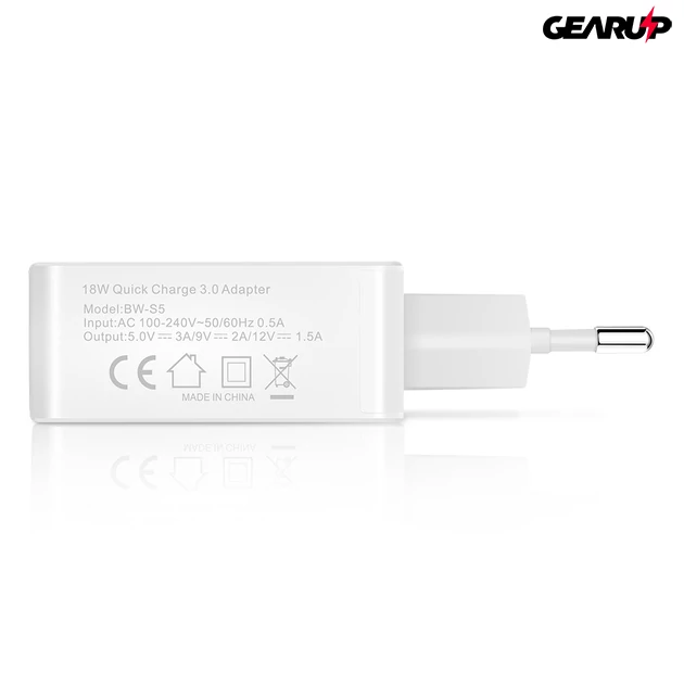 Kép 3/3 - BlitzWolf® BW-S5: USB hálózati gyorstöltő - 18W