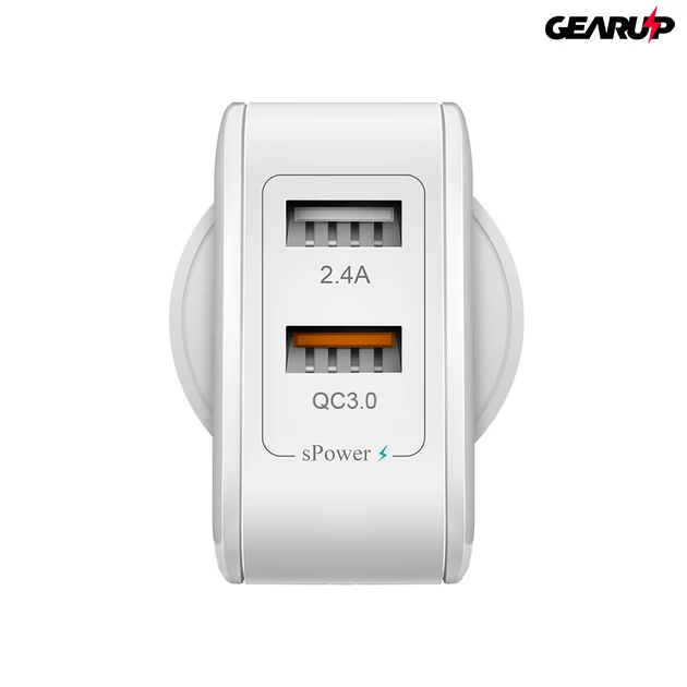 Kép 4/4 - BlitzWolf® BW-S6: Dual USB hálózati gyorstöltő - 30W 4