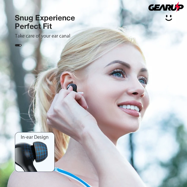 Kép 2/5 - BlitzWolf® AirAux AIRAUXUM11: TWS Bluetooth fülhallgató mély basszussal