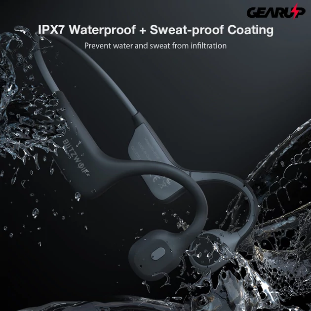 Kép 4/5 - BlitzWolf® BW-BTS6 csontrezgéses IPX7 vízálló fülhallgató