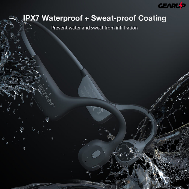 BlitzWolf® BW-BTS6 csontrezgéses IPX7 vízálló fülhallgató