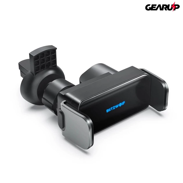 Kép 2/5 - BlitzWolf® BW-CF2 elektromos autós telefontartó kétféle rögzítéssel