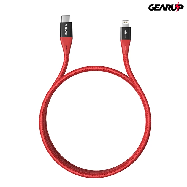Kép 3/5 - BlitzWolf® BW-CL3: Type-C Lightning gyorstöltő és adatkábel (PD 3.0) - 180 cm