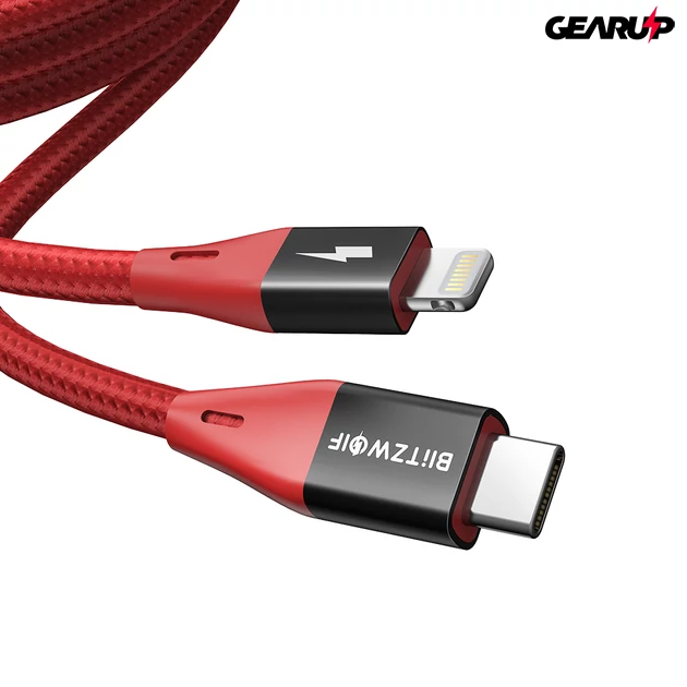 Kép 4/5 - BlitzWolf® BW-CL3: Type-C Lightning gyorstöltő és adatkábel (PD 3.0) - 180 cm
