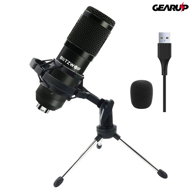 Kép 1/5 - BlitzWolf® CM: streamer mikrofon