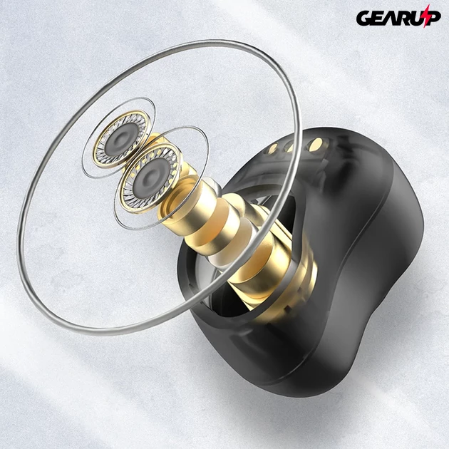 Kép 5/6 - BlitzWolf® BW-FYE13 TWS 6.1 mm-es dual dynamic driver fülhallgató HiFi hangzással