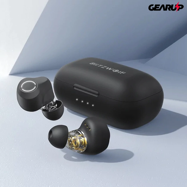 Kép 3/6 - BlitzWolf® BW-FYE13 TWS dual dynamic driver fülhallgató 6 óra lejátszási idővel