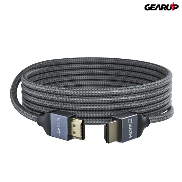 Kép 2/5 - BlitzWolf® BW-HDC5: 8K 48Gbps HDMI kábel (2M)