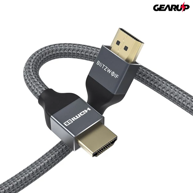 Kép 1/5 - BlitzWolf® BW-HDC5: 8K 48Gbps HDMI kábel (2M)
