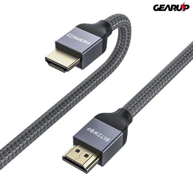Kép 3/5 - BlitzWolf® BW-HDC5: 8K 48Gbps HDMI kábel (2M)