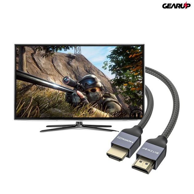BlitzWolf® BW-HDC5: 8K 48Gbps HDMI kábel (3M)
