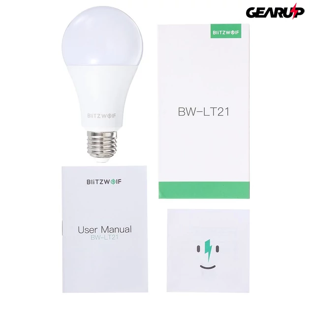 Kép 10/10 - BlitzWolf® BW-LT21: Okos led izzó E27, 900LM, 10W, 2700-6500k, App vezérléssel