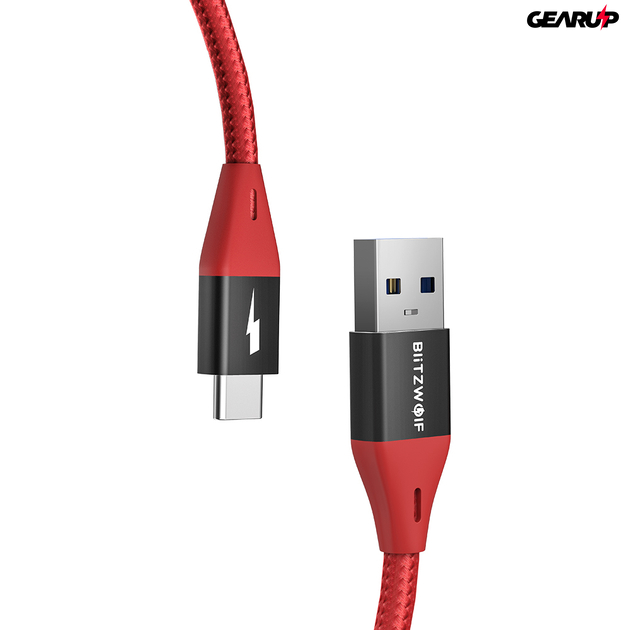 BlitzWolf® BW-TC22: USB 3.0 Type-C USB kábel - 180 cm