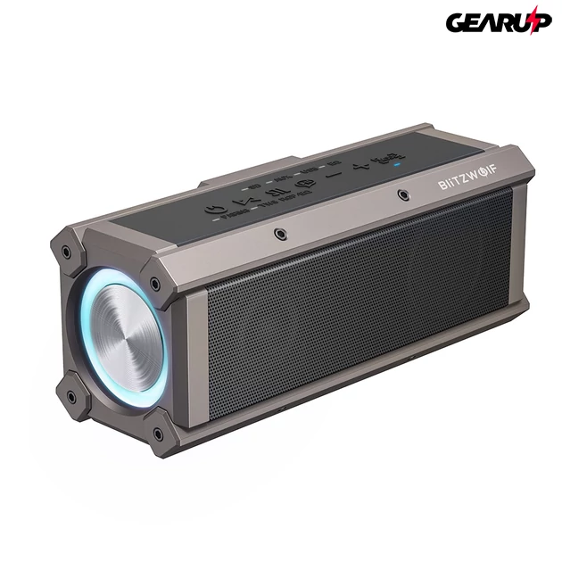 Kép 1/8 - BlitzWolf® BW-WA3: 5000mAh vezeték nélküli Bluetooth hangszóró beépített mélynyomóval (100W)