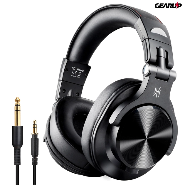 OneOdio A70 vezeték nélküli DJ, stúdió fejhallgató (fekete)