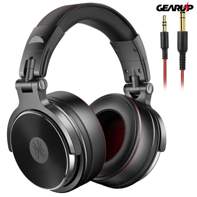 OneOdio Pro 50 vezetékes DJ, stúdió fejhallgató (fekete)