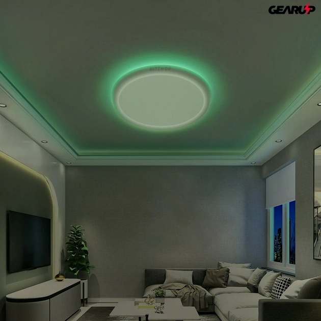 BlitzWolf® BW-CLT1: intelligens LED mennyezeti lámpa változtatható színekkel